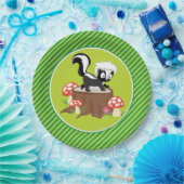 森林動物|のスカンク ペーパープレート (パーティー)