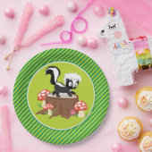 森林動物|のスカンク ペーパープレート (パーティー)