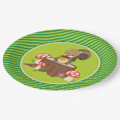 森林動物|のリス ペーパープレート (アングル)