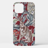 森林動物、ウィリアム・モリス・ケースメイトiPhone Ca Case-Mate iPhoneケース (裏面)