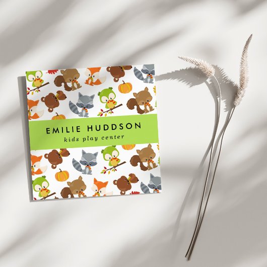 森林動物，キッズセン遊ター，アクティビティセンター スクエア名刺