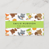 森林動物，キッズセン遊ター，アクティビティセンター 名刺 (正面)
