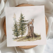 森林動物 | キツネベビーシャワーナプキンス スタンダードカクテルナプキン