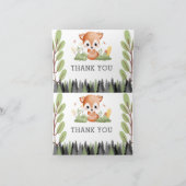 森林動物 サンキューカード (内部)