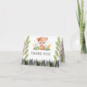 森林動物 サンキューカード (裏面)