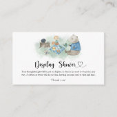 森林動物 – シャワーを表示 エンクロージャーカード (正面)