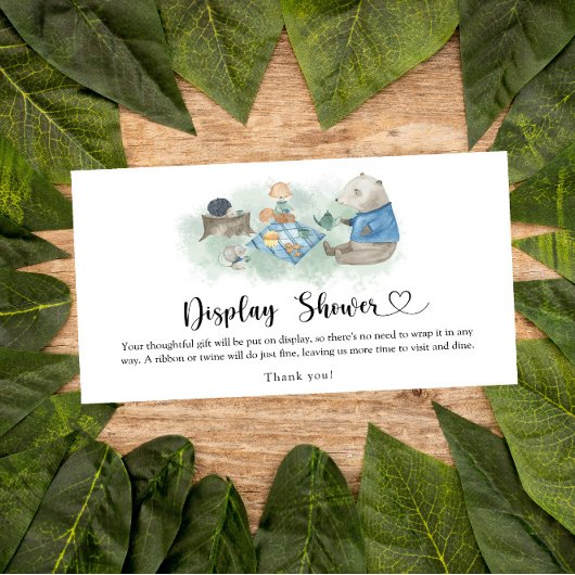 森林動物 – シャワーを表示 エンクロージャーカード