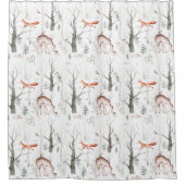 森林動物 シャワーカーテン (正面)