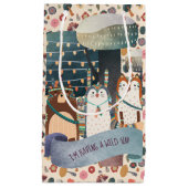 森林動物 – トライバルワイルドワンカスタマイズ スモールペーパーバッグ (正面)