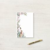 森林動物，ハレ，葉，クリスマスベリー ポストイット (デスク上)