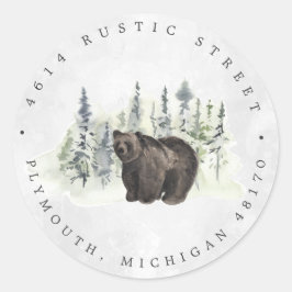 森林動物 | フォレストベビー差出人住所 ラウンドシール