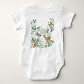 森林動物 ベビーボディスーツ (裏面)