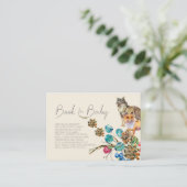 森林動物 |ベビー挿入カード用ブック | Fem プレイスカード (スタンド正面)