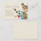 森林動物 |ベビー挿入カード用ブック | Fem プレイスカード (正面/裏面)