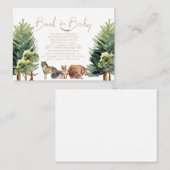 森林動物 |ベビー挿入カード用ブック | Wh. プレイスカード (正面/裏面)