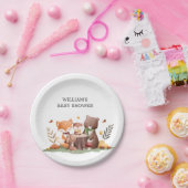 森林動物 ペーパープレート (パーティー)