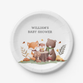 森林動物 ペーパープレート