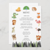 森林動物 メニュー (正面/裏面)