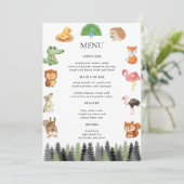 森林動物 メニュー (スタンド正面)