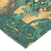 森林動物，ライオンキツネ，ハレウィリアムモリス ショートテーブルランナー (コーナー)