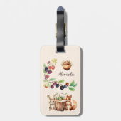 森林動物 ラゲッジタグ (裏面縦)