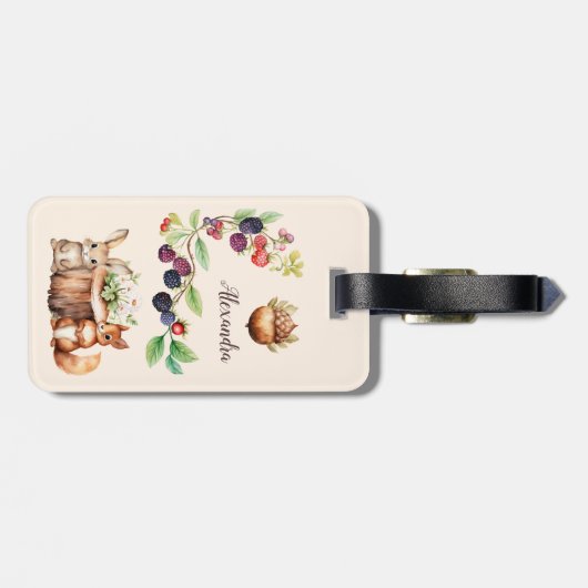 森林動物 ラゲッジタグ (裏面横)