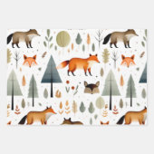 森林動物 ラッピングペーパーシート (正面3)