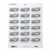 森林動物 ラベル (フルシート)