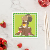 森林動物 | リス スタンダードカクテルナプキン (インサイチュ)