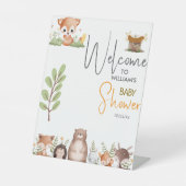 森林動物 台座サイン (正面)