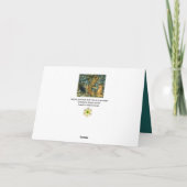 森林動物、孔雀およびキツネグリーンフローラ シーズンカード (裏面)