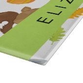 森林動物，森林動物，あなたの名前 カッティングボード (角)