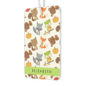 森林動物,森林動物,あなたの名前 カーエアーフレッシュナー (左)