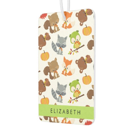 森林動物,森林動物,あなたの名前 カーエアーフレッシュナー (左)