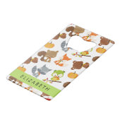 森林動物，森林動物，あなたの名前 クレジットカード栓抜き (正面アングル)