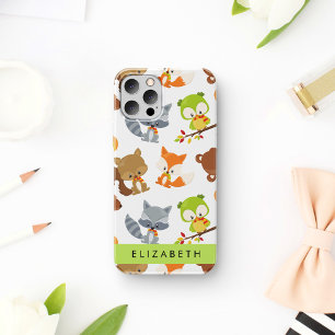 森林動物,森林動物,あなたの名前 iPhone 16ケース
