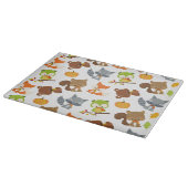 森林動物，森林動物，秋動物 カッティングボード (角)