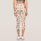 森林動物，森林動物，秋動物 カプリレギンス (裏面)