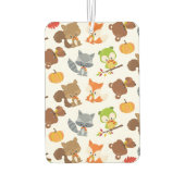 森林動物，森林動物，秋動物 カーエアーフレッシュナー (裏面)