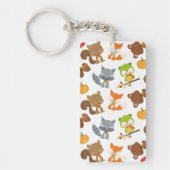 森林動物,森林動物,秋動物 キーホルダー (正面)