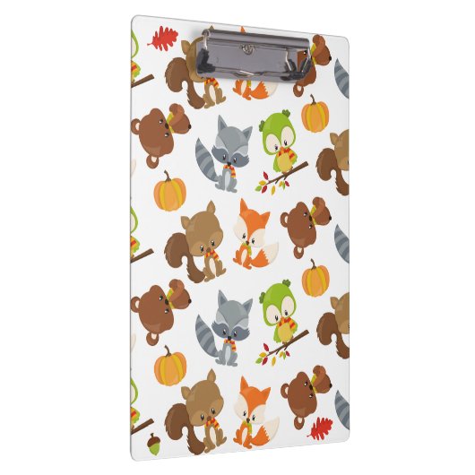 森林動物，森林動物，秋動物 クリップボード (右)