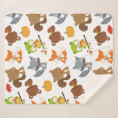 森林動物，森林動物，秋動物 シェルパブランケット (正面(横))