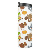 森林動物，森林動物，秋動物 タンブラー (回転右)