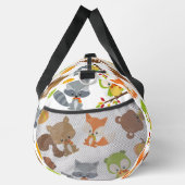 森林動物，森林動物，秋動物 ダッフルバッグ (右)