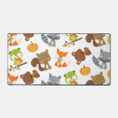 森林動物，森林動物，秋動物 デスクマット (正面)