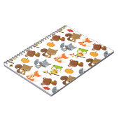 森林動物,森林動物,秋動物 ノートブック (左側)