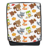 森林動物，森林動物，秋動物 バックパック (正面)