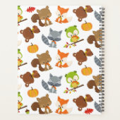 森林動物，森林動物，秋動物 プランナー手帳 (裏面)