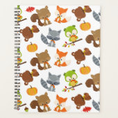 森林動物，森林動物，秋動物 プランナー手帳 (正面)