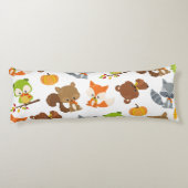 森林動物，森林動物，秋動物 ボディピロー (裏面)
